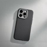 Relief Carbon Fiber Magnetic Case for iPhone