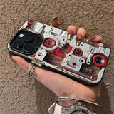 Mechanical style shockproof frosted phone case For iPhone