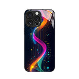 Cyber Neon Tempered Glass Phone Case For iPhone