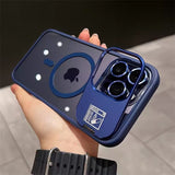 Transparent multi-dimensional stand magnetic Case For iPhone