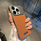 Business Aromatherapy Magnetic Leather Case for iPhone