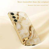 Gold marble texture phone case For Samsung