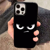 Grumpy Face Jelly Phone Case For iPhone