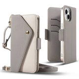 2 in 1 Magnetic card holder Wallet Flip Leather case for iPhone