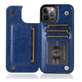 Luxury Retro Wallet Leather Case For iPhone