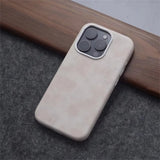 Retro Crazy Horse Leather Magnetic Case For iPhone