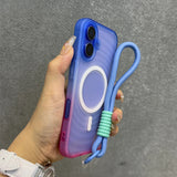 Gradient Matte Translucent Back Cover Case For iPhone