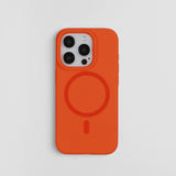 Advanced Simple Magnetic Liquid Silicone Case for iPhone