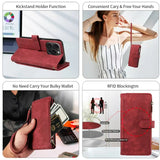 PU Leather Phone Flip Wallet Style Case for IPhone