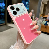 Stylish color-blocked protective case for iPhone