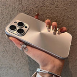 Luxury Laser Aurora CD Pattern Matte Case For iPhone
