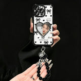 Heart Mirror Stand Case for iPhone– Feminine Style & Full Protection
