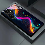Cyber Neon Tempered Glass Phone Case For Samsung Galaxy