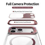 Luxury Clear Lens Flip Stand MagSafe Case For iPhone