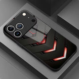 Tech-style honeycomb-patterned shockproof phone case For iPhone