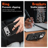 Mecha Windmill Magnetic Ring Holder Card Holder Anti-drop Phone Case for iPhone