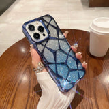 3D diamond pattern glitter case for iPhone