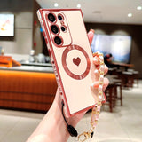 Plating TPU Wrist Lanyard Bracelet Case For Samsung Galaxy