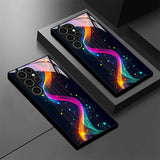 Cyber Neon Tempered Glass Phone Case For Samsung Galaxy