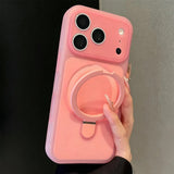 MagSafe Ice Cream Silicone 360 Stand Armor Case For iPhone