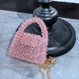 Mini Handmade Beaded Square Bag