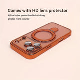 Luxury Plating Magnetic Bracket Phone Case For iPhone