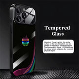 Premium Trendy Glass + TPU Shockproof Phone Case For iPhone