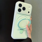 MagSafe Ice Cream Silicone 360 Stand Armor Case For iPhone