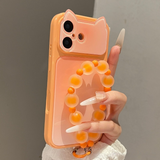 Gradient Ink Wash 3D Cat Ear Full Cover Phone Case For iPhone