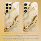 Gold marble texture phone case For Samsung