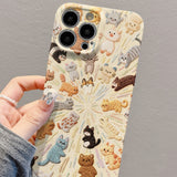 Oil painting full-screen cat case for iPhone