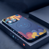 Silicone Graffiti Smile Magnetic Case for iPhone