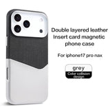 Premium Spliced Texture Magnetic Card Case For iPhone