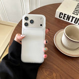 Shockproof Matte Transparent Solid Color TPU Case For iPhone