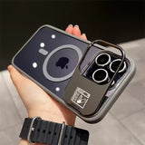 Transparent multi-dimensional stand magnetic Case For iPhone