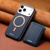Luxurious retro detachable magnetic card holder phone case For iPhone