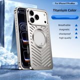 Breathable All-metal snap-lock magnetic case for iPhone