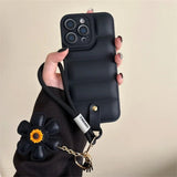 Fashion Down Jacket Lanyard Phone Case for IPhone