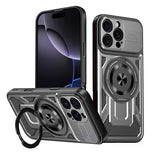Magnetic rotating stand shockproof protective case for iPhone