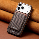 Luxurious retro detachable magnetic card holder phone case For iPhone