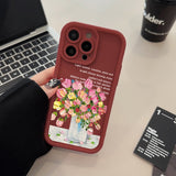 Colorful Flower Simple Creative Mobile Phone Case Suitable for Iphone