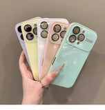 Candy-Colored Luxury Glossy Protective Case For iPhone