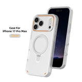 3-in-1 For Magnetic Metal Ring Stand Matte Case For iPhone