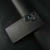 Natural Cowhide Genuine Leather Case For Samsung Galaxy