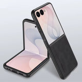 Suede Leather Shockproof Cover For Samsung Z Flip