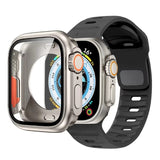Silicone Band + Protective Case For Apple Watch