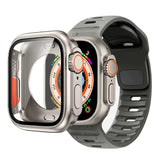 Silicone Band + Protective Case For Apple Watch