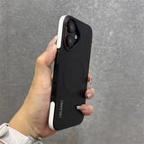 Magnetic Flip Camera Protection Stand Holder Bracket Case for iPhone
