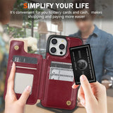 Wallet RFID Blocking Layer Protect Magnetic Flip Leather Case For iPhone
