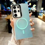 Ultra Thin Laser Colorful Magnetic Frosted Case For Samsung Galaxy